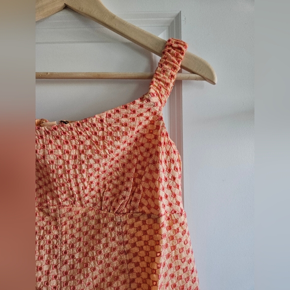 Free People Berry Kiss Eyelet Off The Shoulder Mini Dress - Picture 4 of 13